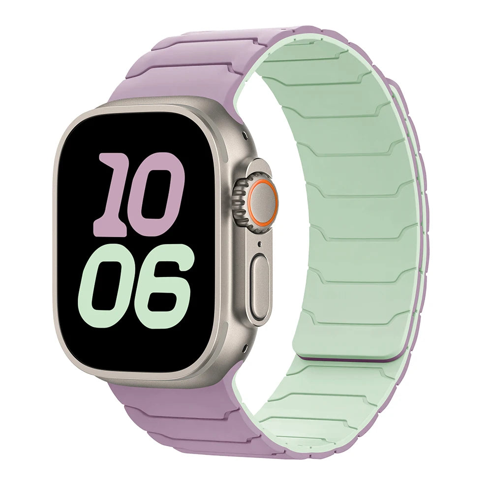 Magnetic Strap Bracelet for Smatwatch Apple - Silicone Bracelet Series 11 9 8 SE 10