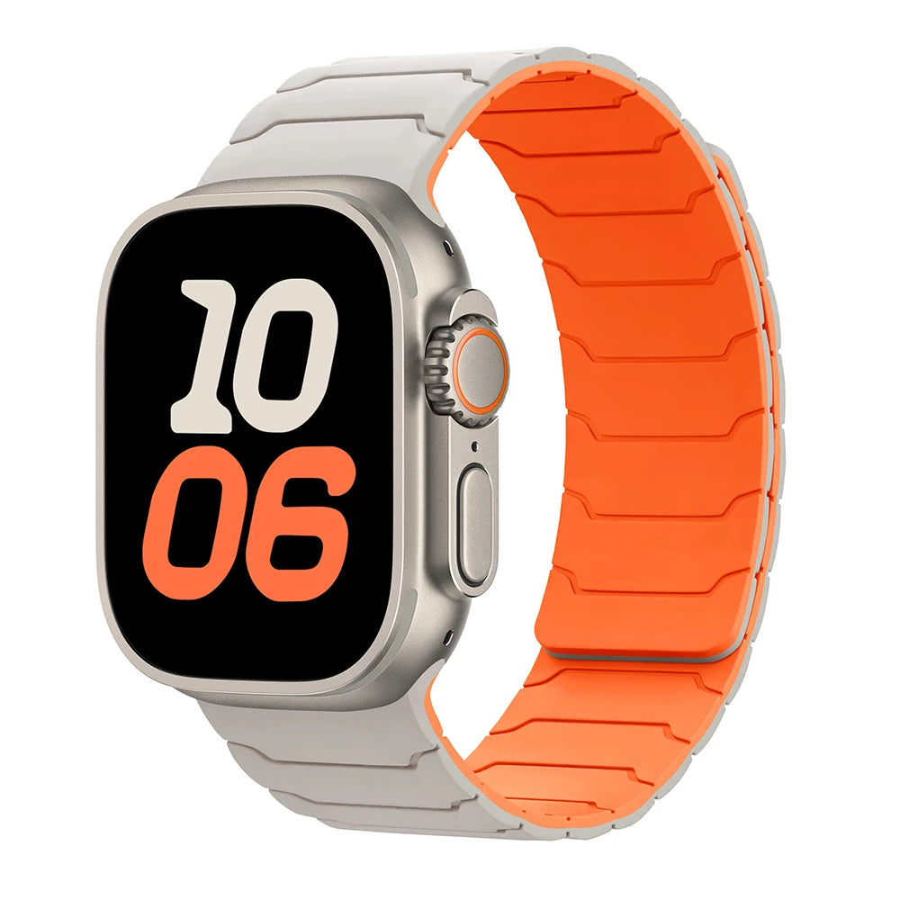Magnetic Strap Bracelet for Smatwatch Apple - Silicone Bracelet Series 11 9 8 SE 10