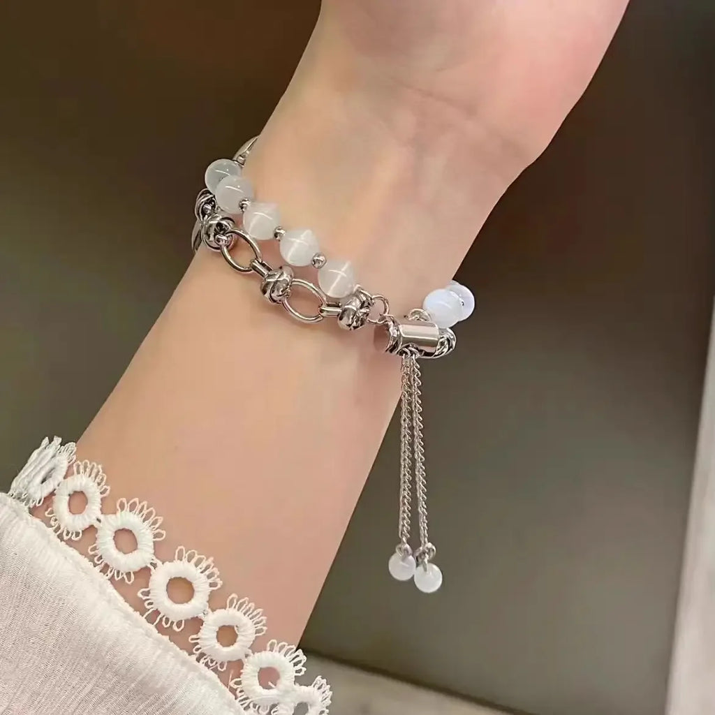 New Beads Metal Link Strap for Apple Watch Band