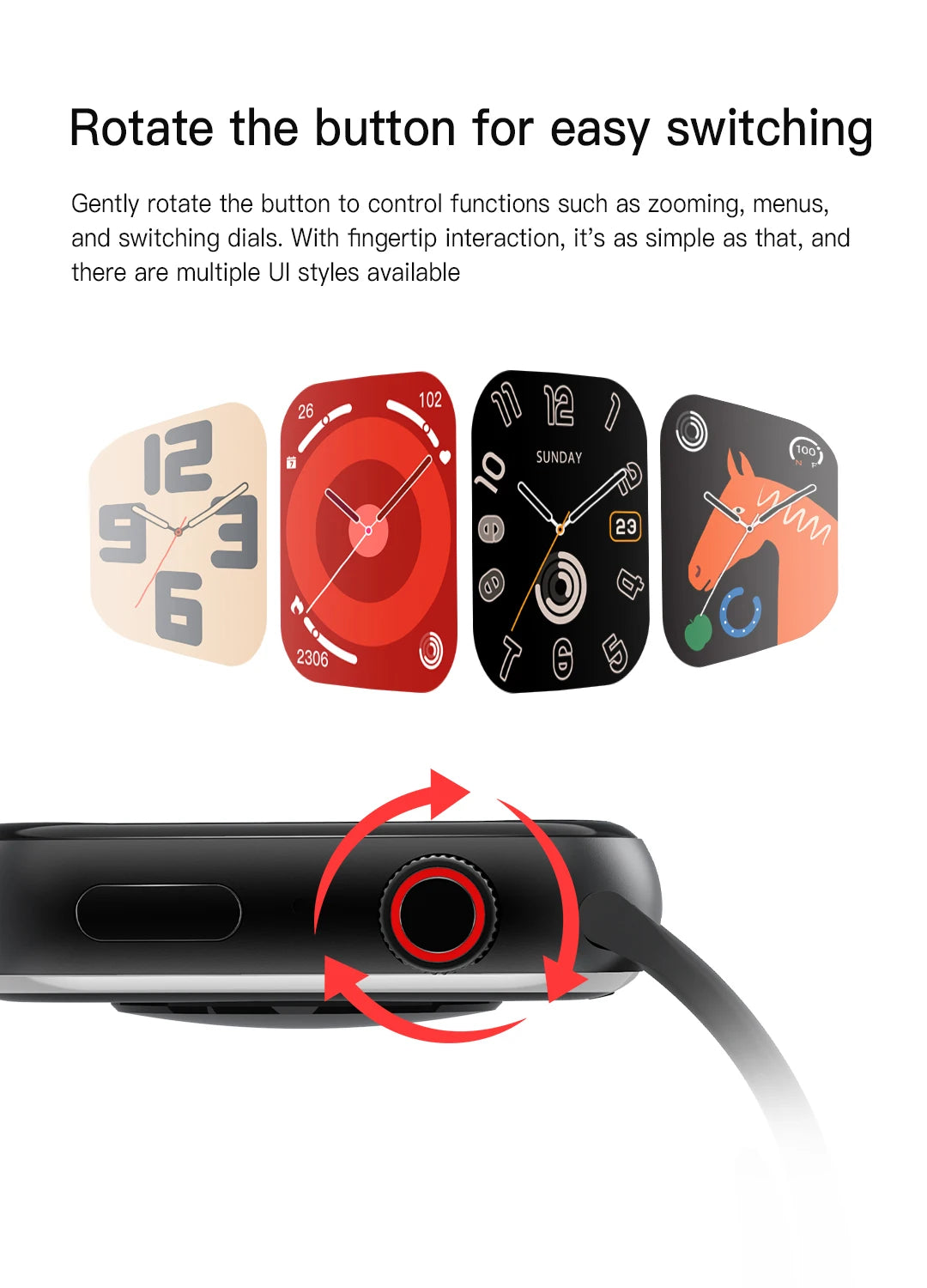 Smart Watch - compatible with Apple's Strap