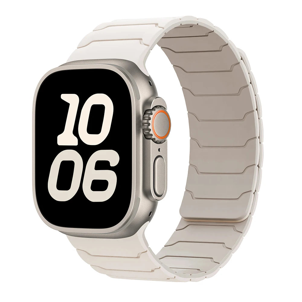 Magnetic Strap Bracelet for Smatwatch Apple - Silicone Bracelet Series 11 9 8 SE 10