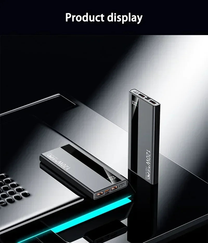 Power Bank 120W Fast Charging 50000mAh 100000mAh 200000mAh