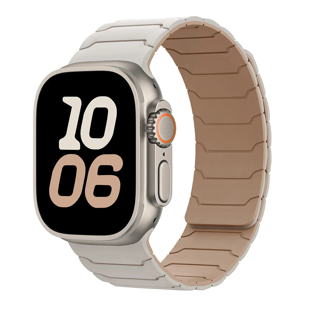 Magnetic Strap Bracelet for Smatwatch Apple - Silicone Bracelet Series 11 9 8 SE 10