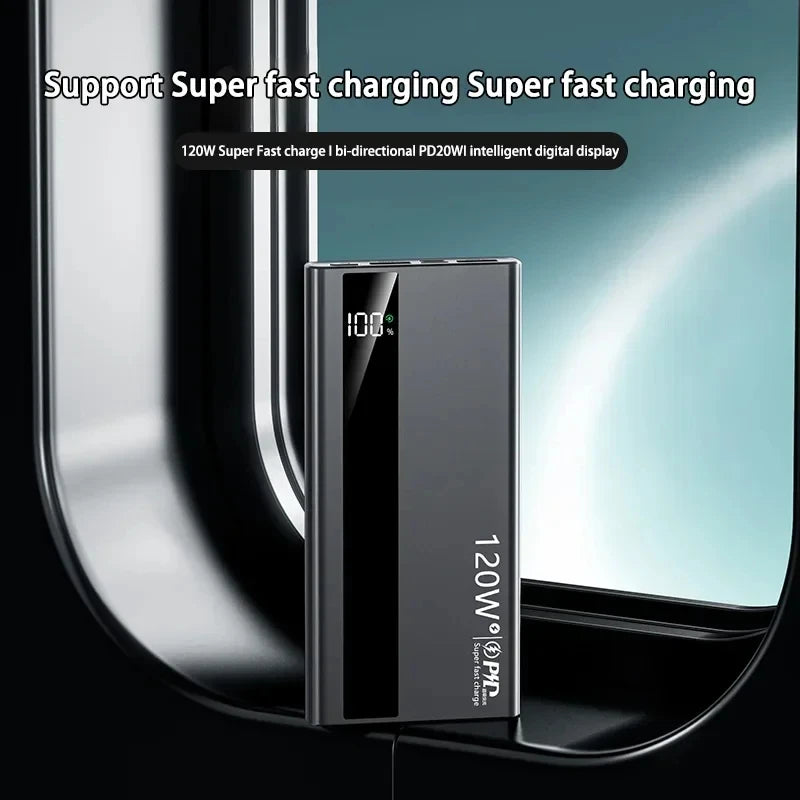Power Bank 120W Fast Charging 50000mAh 100000mAh 200000mAh
