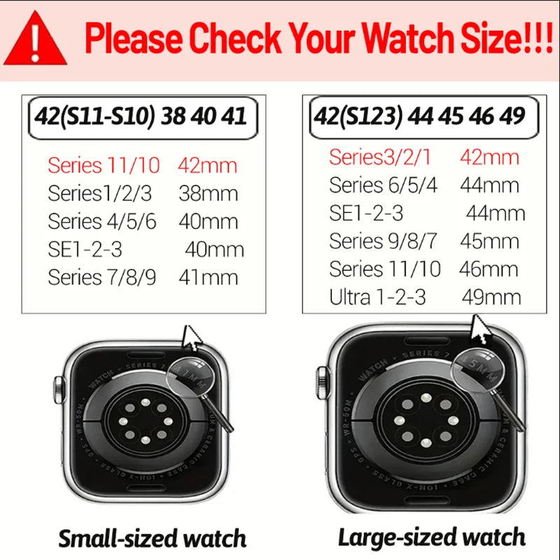 Magnetic Strap Bracelet for Smatwatch Apple - Silicone Bracelet Series 11 9 8 SE 10