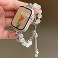 New Beads Metal Link Strap for Apple Watch Band