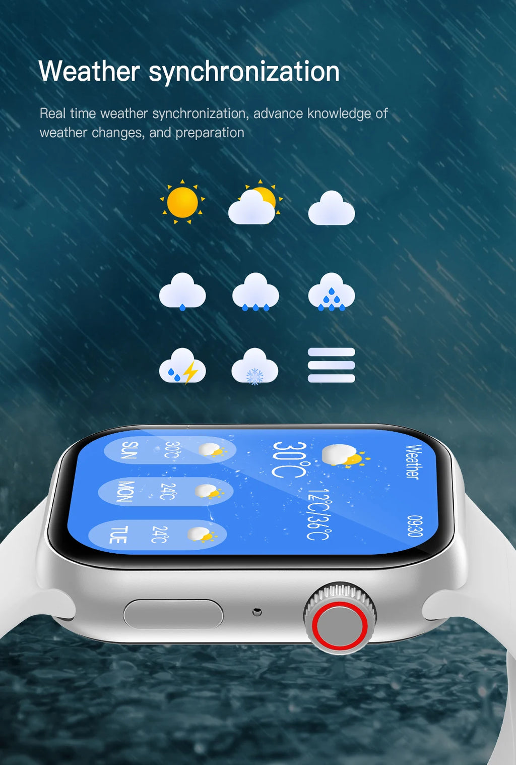 Smart Watch - compatible with Apple's Strap