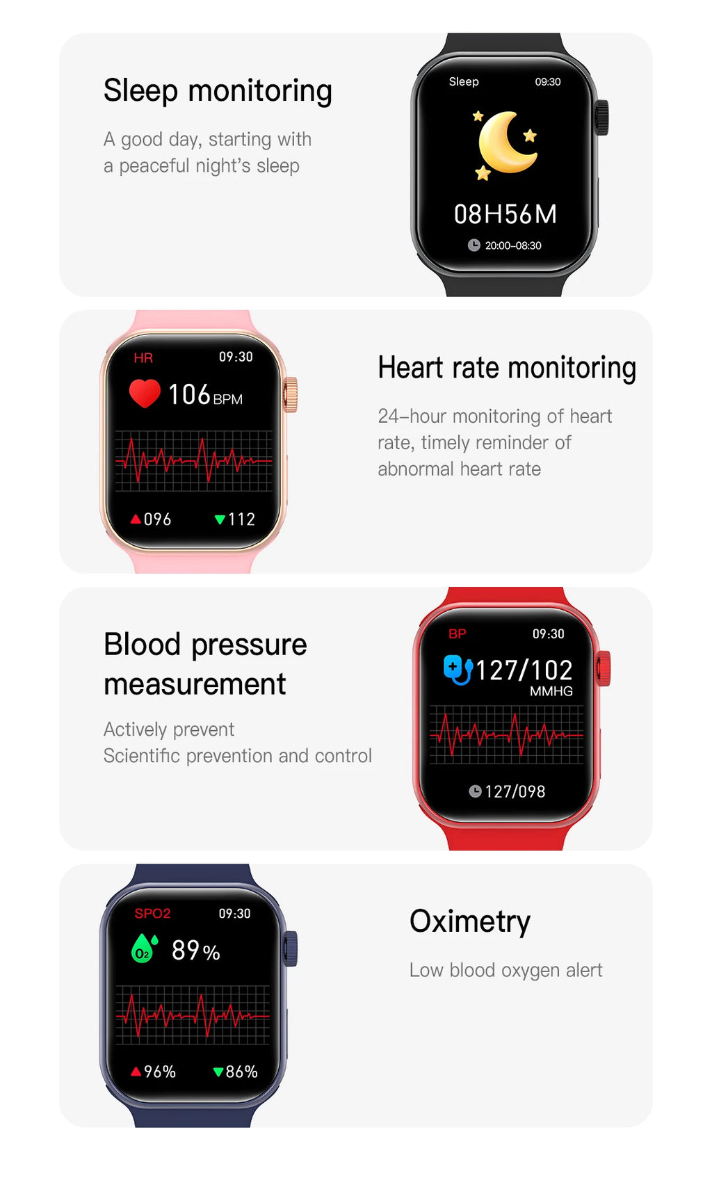 Smart Watch - compatible with Apple's Strap